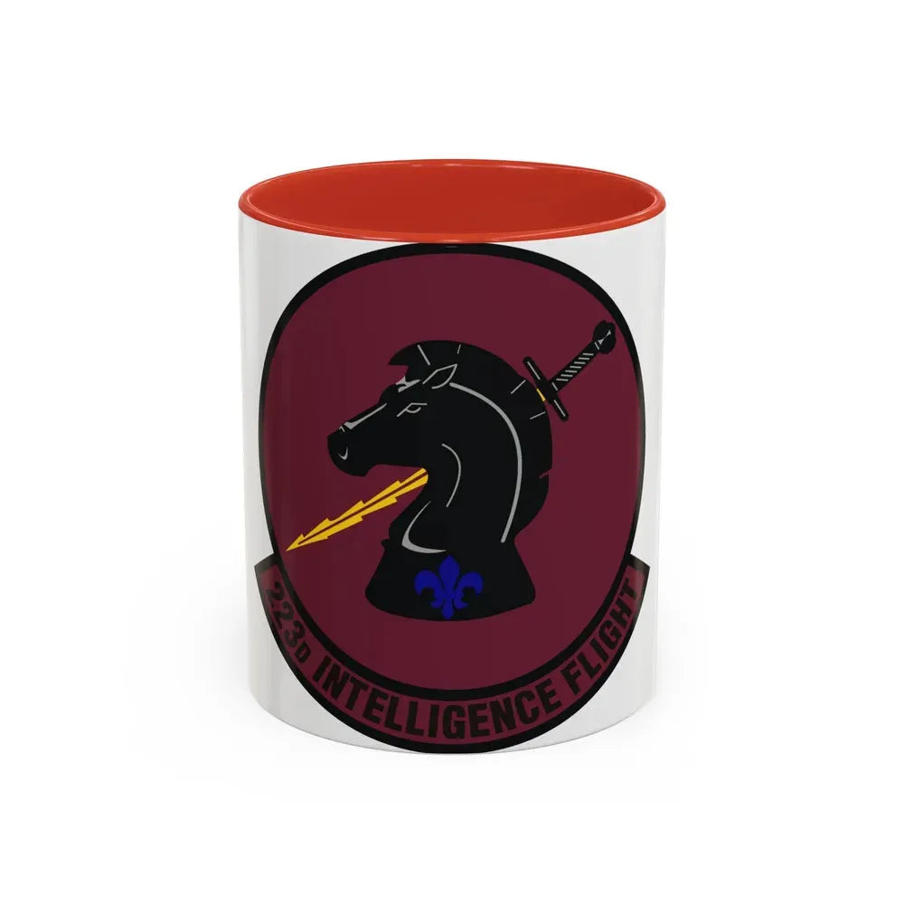 223d Intelligence Flight (U.S. Air Force) Accent Coffee Mug 11oz Red - Go Mug Yourself
