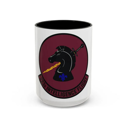 223d Intelligence Flight (U.S. Air Force) Accent Coffee Mug 15oz Black - Go Mug Yourself