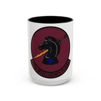 223d Intelligence Flight (U.S. Air Force) Accent Coffee Mug 15oz Black - Go Mug Yourself