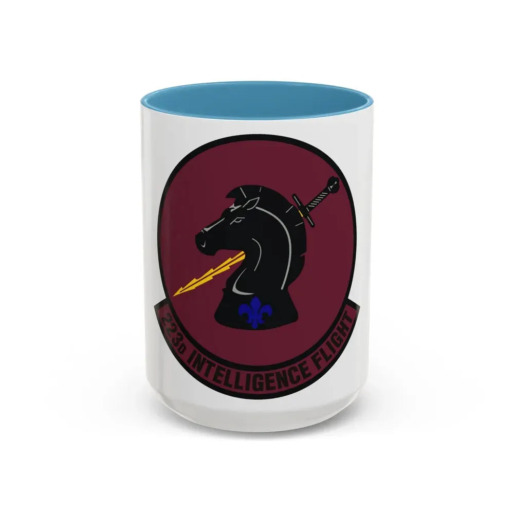 223d Intelligence Flight (U.S. Air Force) Accent Coffee Mug 15oz Light Blue - Go Mug Yourself