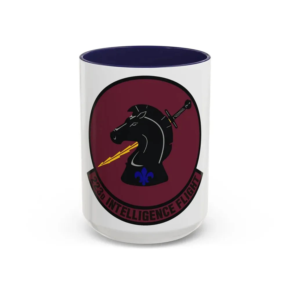223d Intelligence Flight (U.S. Air Force) Accent Coffee Mug 15oz Navy - Go Mug Yourself