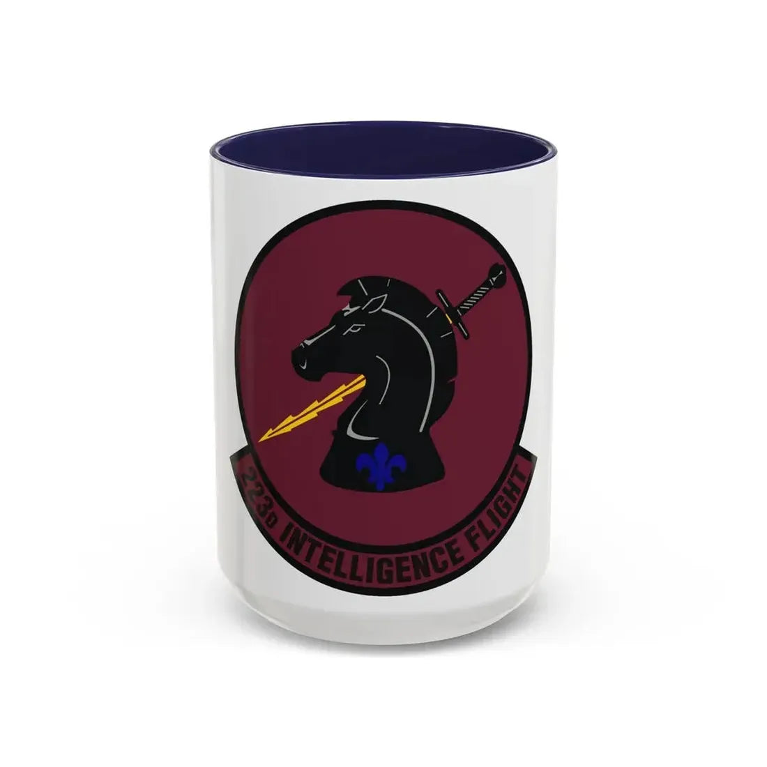 223d Intelligence Flight (U.S. Air Force) Accent Coffee Mug 15oz Navy - Go Mug Yourself