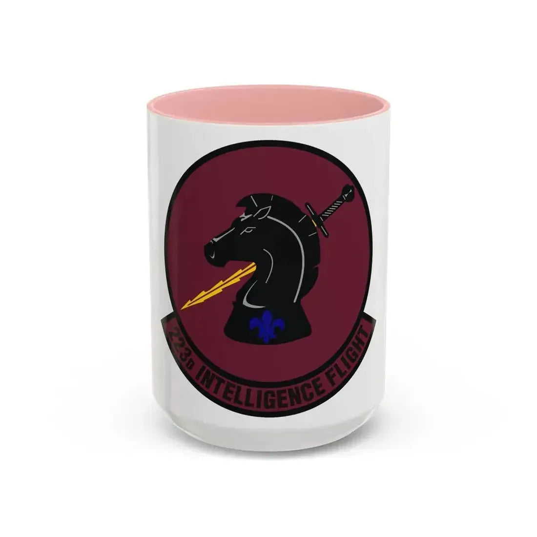 223d Intelligence Flight (U.S. Air Force) Accent Coffee Mug 15oz Pink - Go Mug Yourself