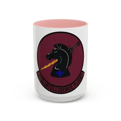 223d Intelligence Flight (U.S. Air Force) Accent Coffee Mug 15oz Pink - Go Mug Yourself