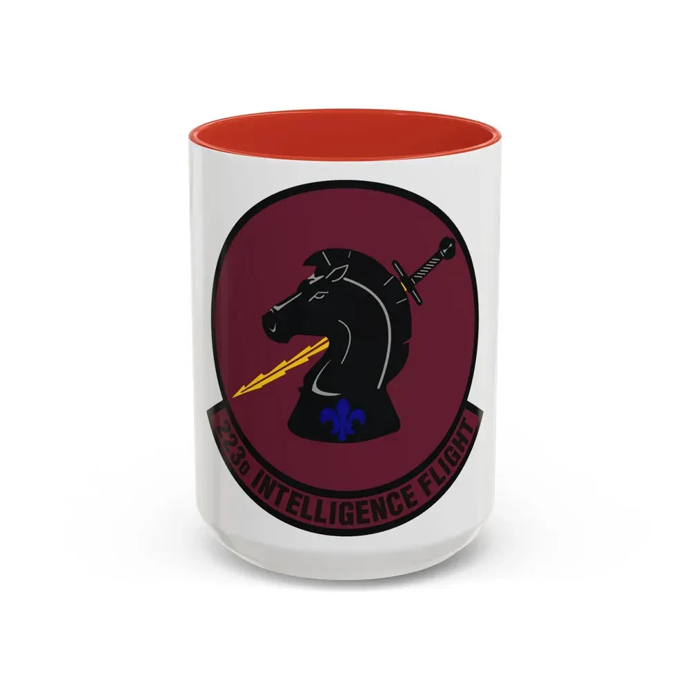 223d Intelligence Flight (U.S. Air Force) Accent Coffee Mug 15oz Red - Go Mug Yourself
