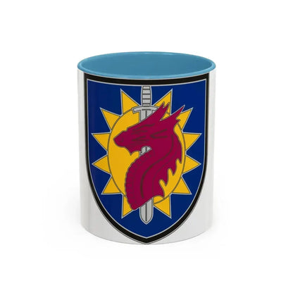 224 Sustainment Brigade 2 (U.S. Army) Accent Coffee Mug 11oz Light Blue - Go Mug Yourself
