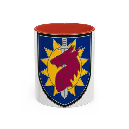 224 Sustainment Brigade 2 (U.S. Army) Accent Coffee Mug 11oz Red - Go Mug Yourself