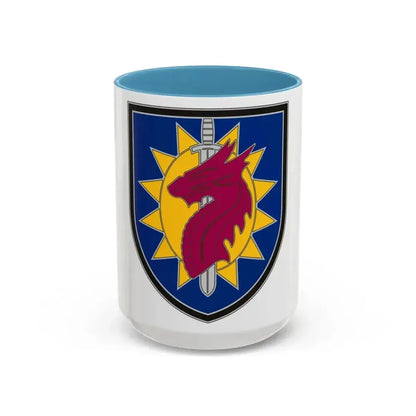 224 Sustainment Brigade 2 (U.S. Army) Accent Coffee Mug 15oz Light Blue - Go Mug Yourself