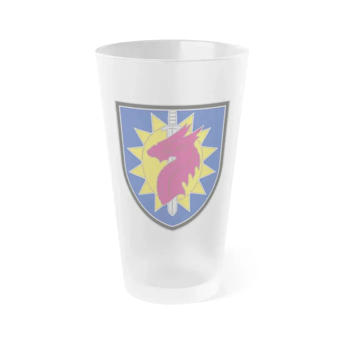 224 Sustainment Brigade 2 (U.S. Army) Frosted Pint Glass 16oz Default Title - Go Mug Yourself