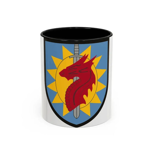 224 Sustainment Brigade (U.S. Army) Accent Coffee Mug 11oz Black - Go Mug Yourself