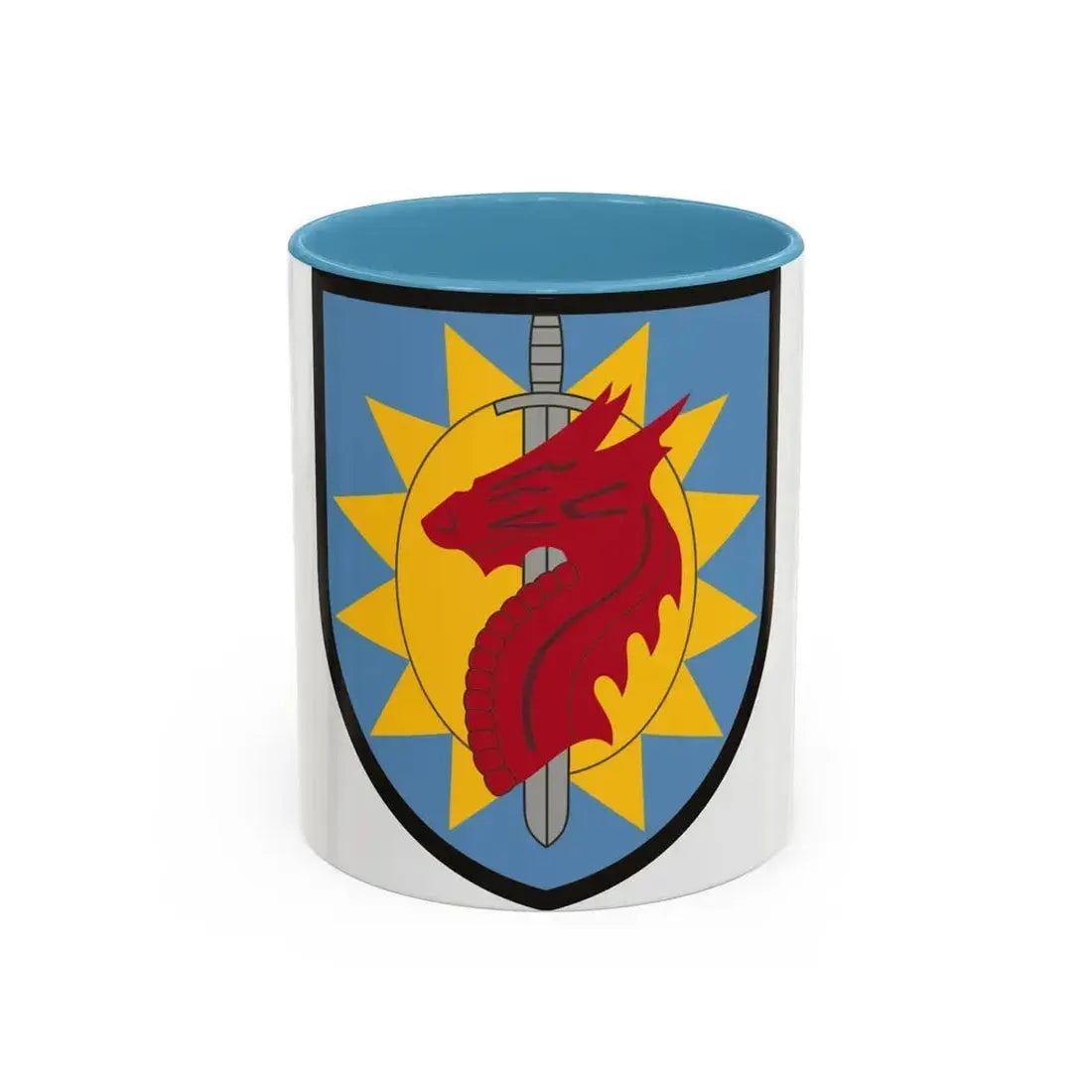 224 Sustainment Brigade (U.S. Army) Accent Coffee Mug 11oz Light Blue - Go Mug Yourself