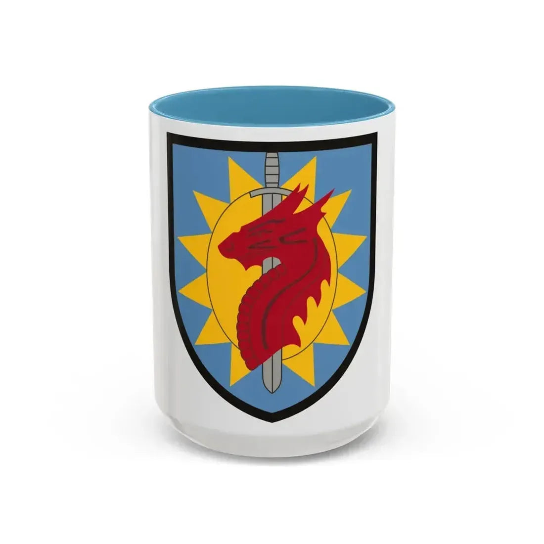 224 Sustainment Brigade (U.S. Army) Accent Coffee Mug 15oz Light Blue - Go Mug Yourself