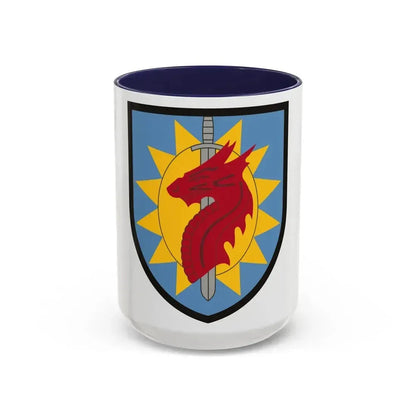 224 Sustainment Brigade (U.S. Army) Accent Coffee Mug 15oz Navy - Go Mug Yourself