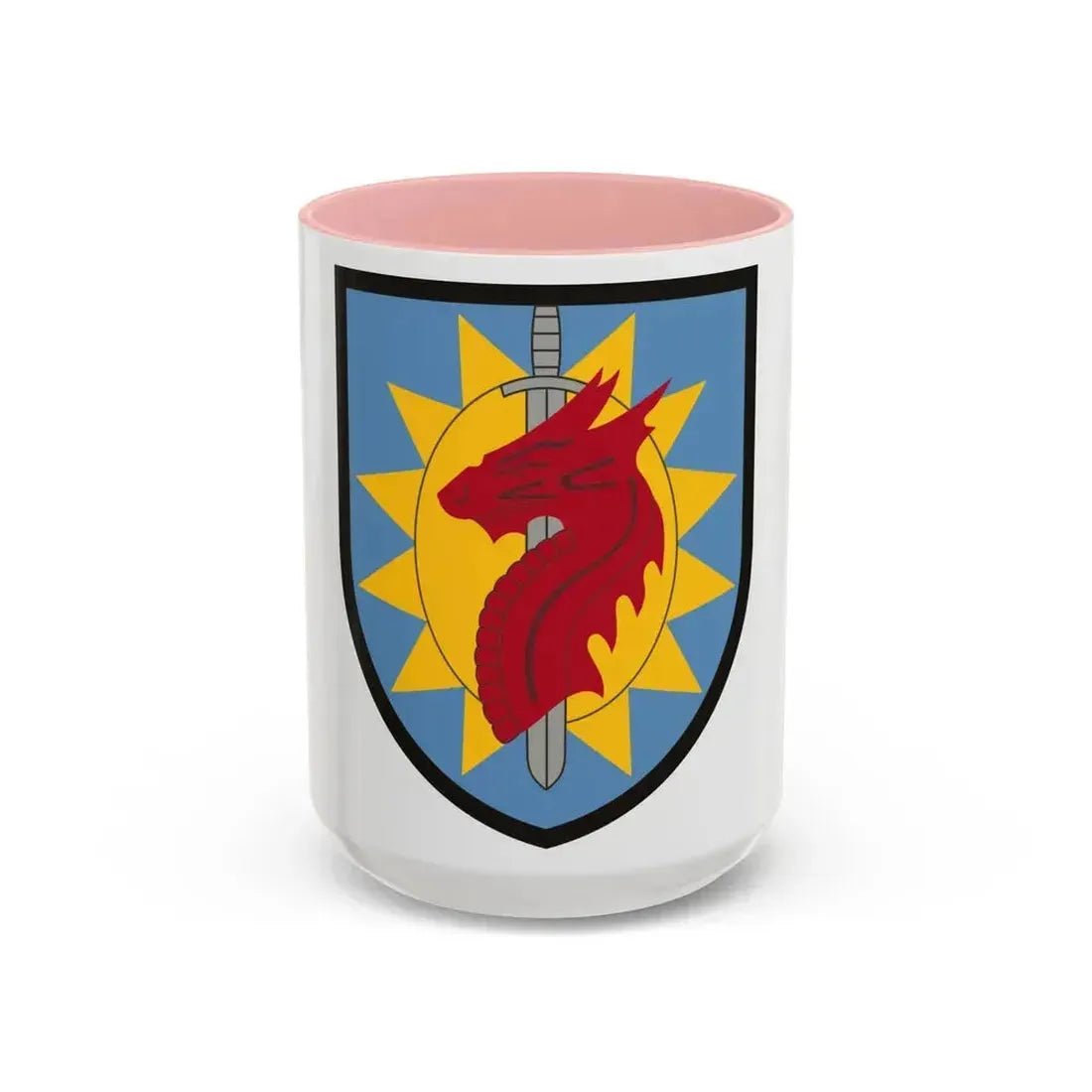 224 Sustainment Brigade (U.S. Army) Accent Coffee Mug 15oz Pink - Go Mug Yourself