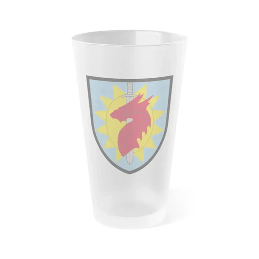 224 Sustainment Brigade (U.S. Army) Frosted Pint Glass 16oz Default Title - Go Mug Yourself