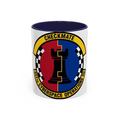 837 Cyberspace Operations Squadron ACC (U.S. Air Force) Accent Coffee Mug