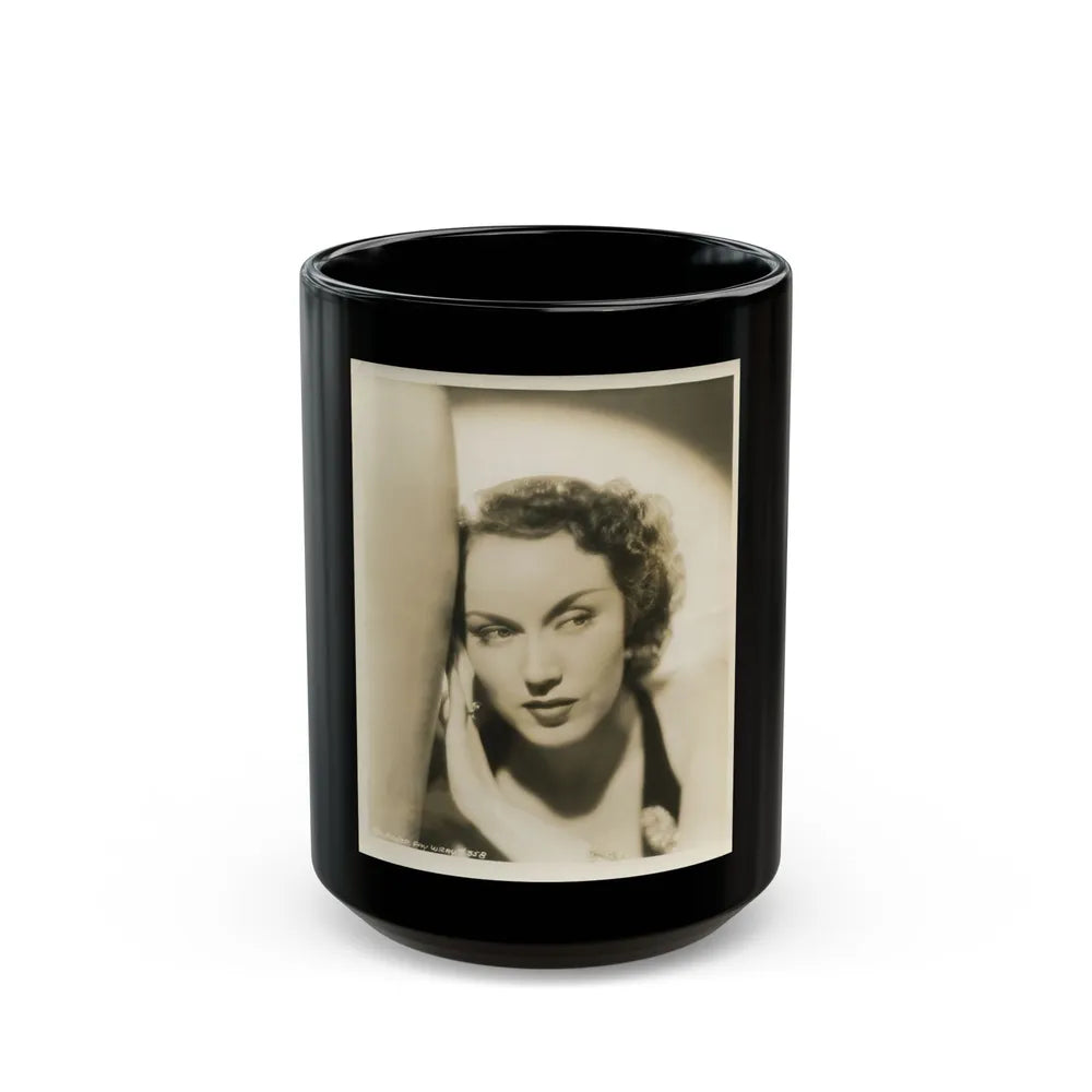 Fay Wray #135 (Vintage Female Icon) Black Coffee Mug-15oz-Go Mug Yourself