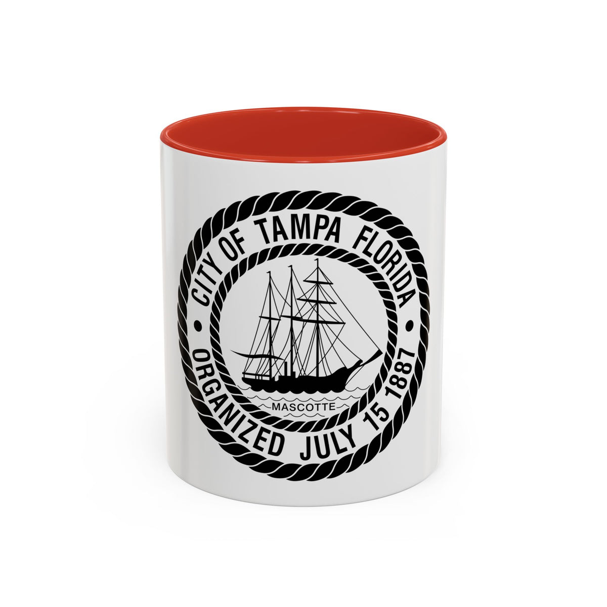 Seal of Tampa Florida - Accent Coffee Mug
