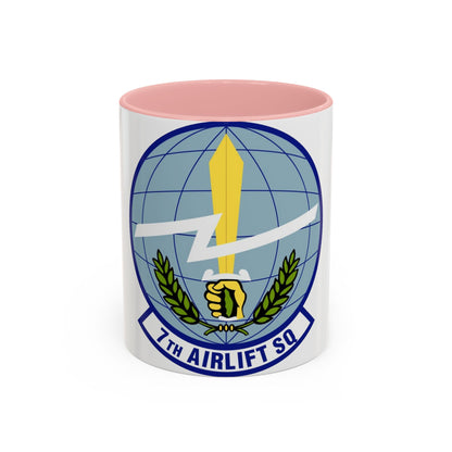 7th Airlift Squadron (U.S. Air Force) Accent Coffee Mug