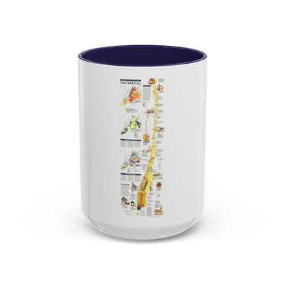 USA - New York City (1999) (Map) Accent Coffee Mug