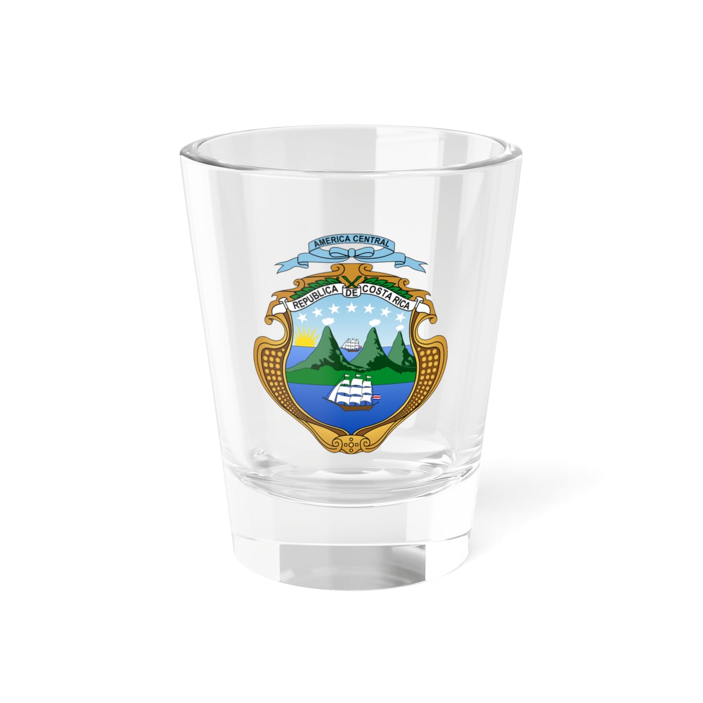 Coat of arms of Costa Rica - Shot Glass 1.5oz