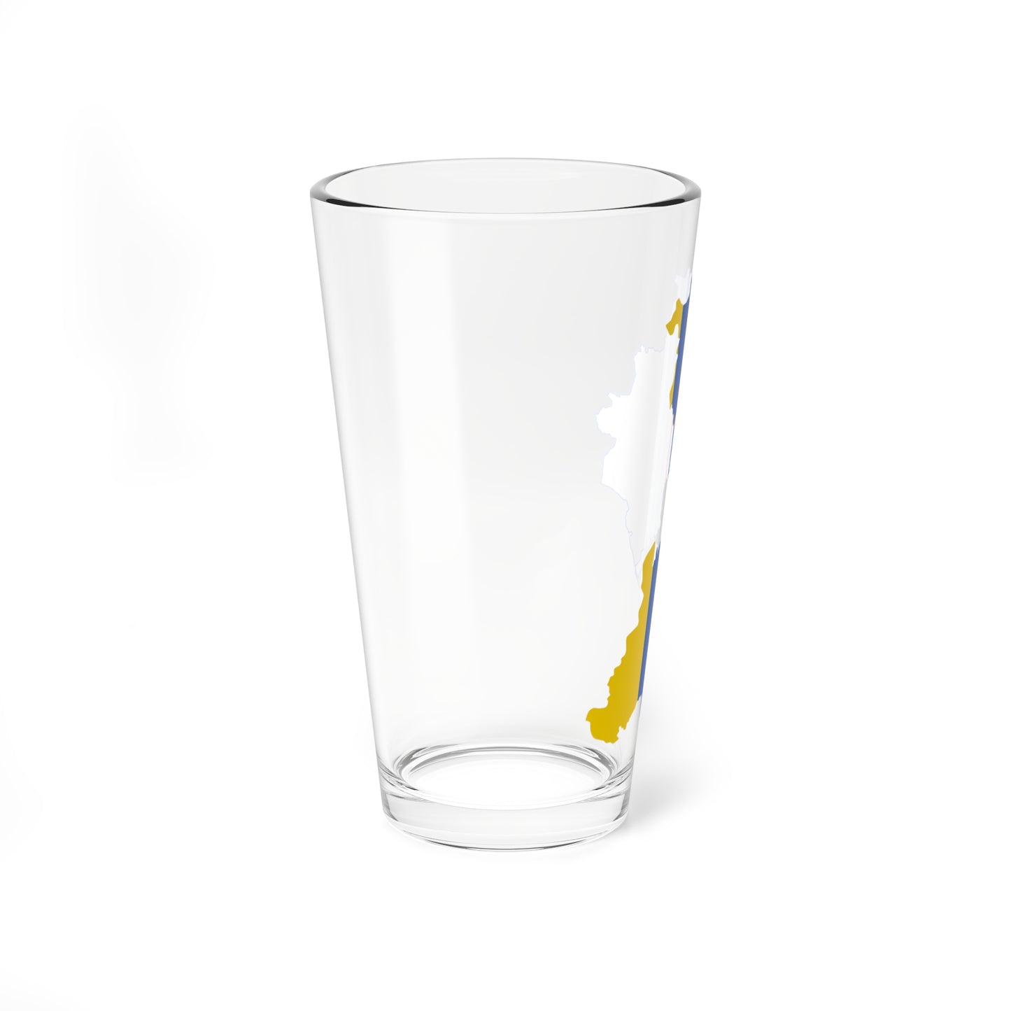 Flag-map of Odesa Oblast (Ukraine) Pint Glass 16oz