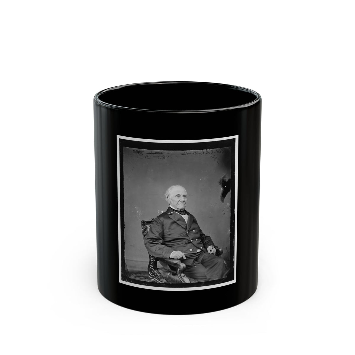 Adm. Shubrick, U.S.N. (U.S. Civil War) Black Coffee Mug