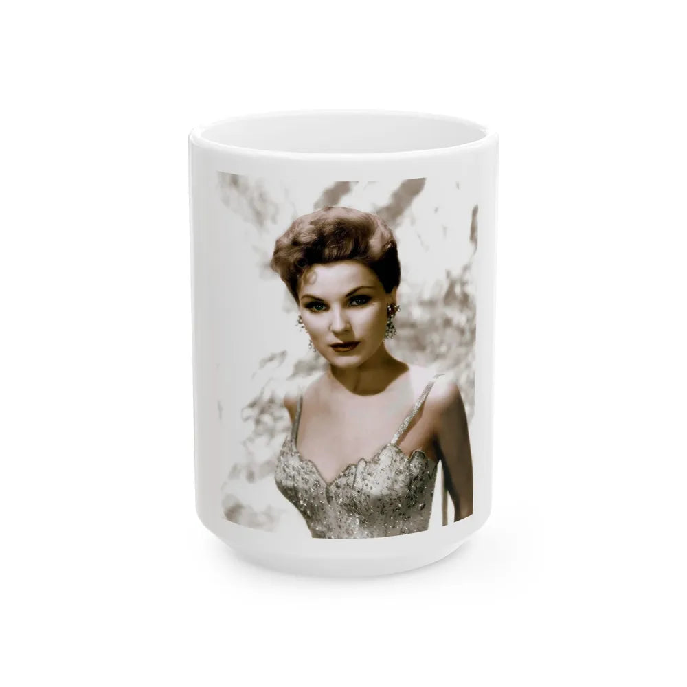 Debra Paget #132 (Vintage Female Icon) White Coffee Mug-15oz-Go Mug Yourself