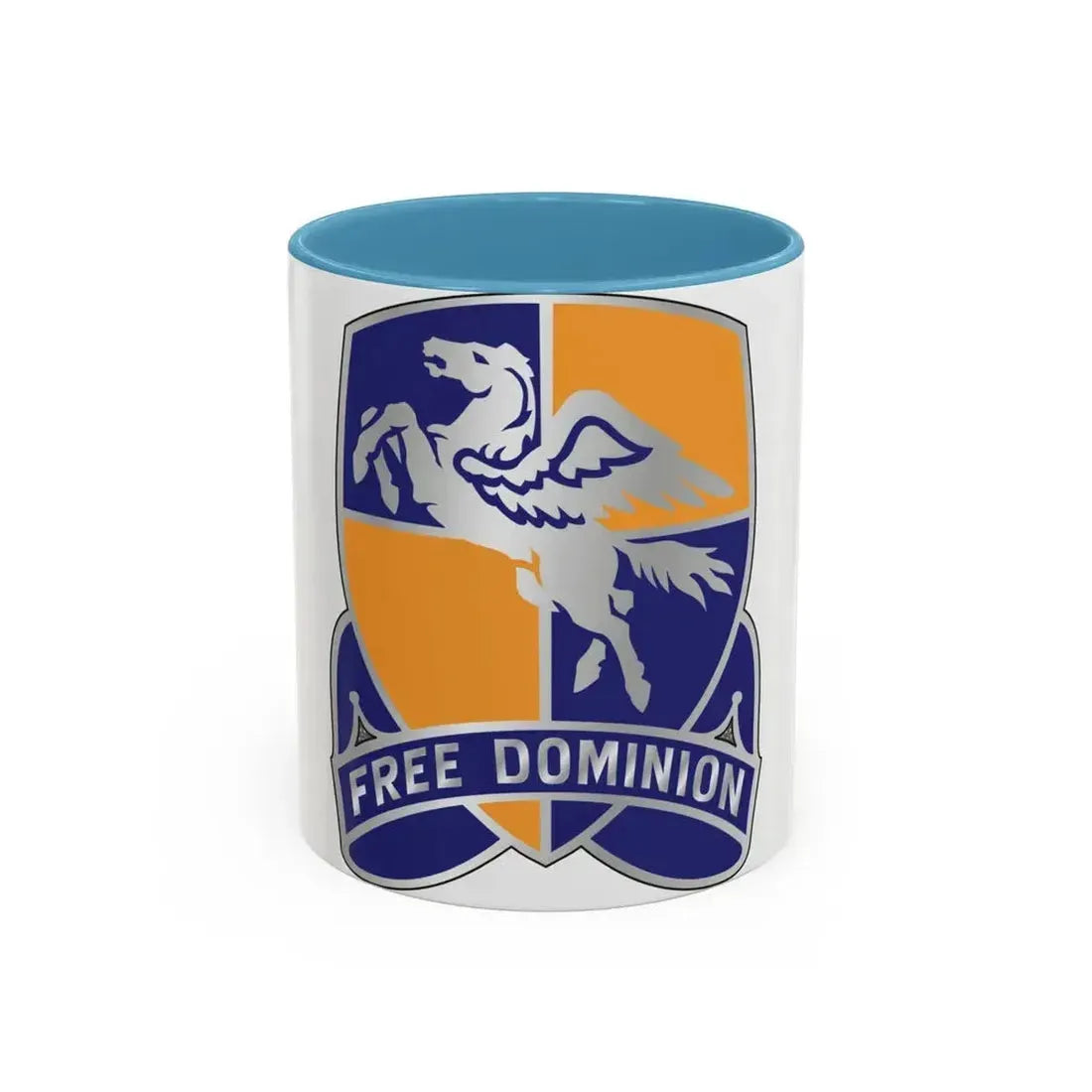 224th Aviation Regiment (U.S. Army) Accent Coffee Mug 11oz Light Blue - Go Mug Yourself