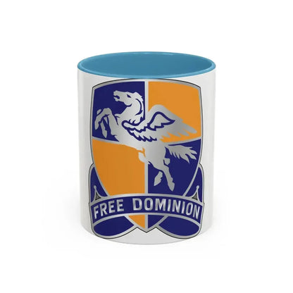 224th Aviation Regiment (U.S. Army) Accent Coffee Mug 11oz Light Blue - Go Mug Yourself