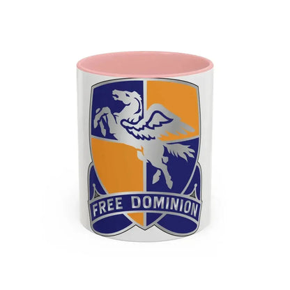 224th Aviation Regiment (U.S. Army) Accent Coffee Mug 11oz Pink - Go Mug Yourself