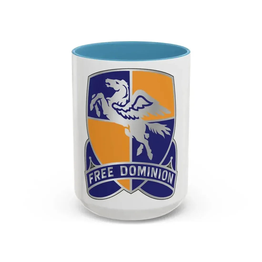 224th Aviation Regiment (U.S. Army) Accent Coffee Mug 15oz Light Blue - Go Mug Yourself