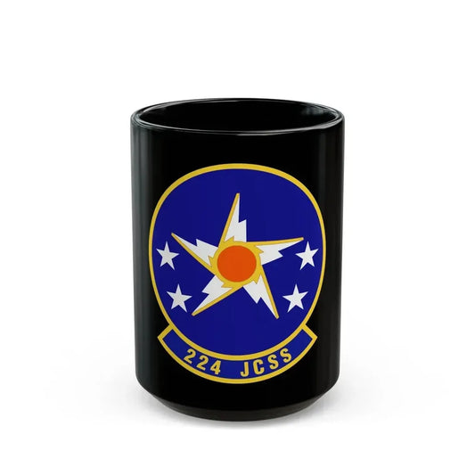 224th Joint Communications Support Squadron (U.S. Air Force) Black Coffee Mug 15oz - Go Mug Yourself
