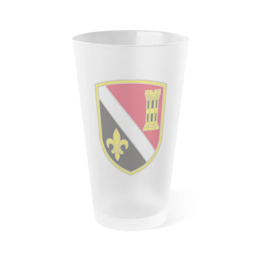 225 Engineer Brigade (U.S. Army) Frosted Pint Glass 16oz-Go Mug Yourself