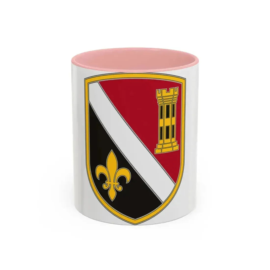 225 Engineer Brigade (U.S. Army) Accent Coffee Mug 11oz Pink - Go Mug Yourself