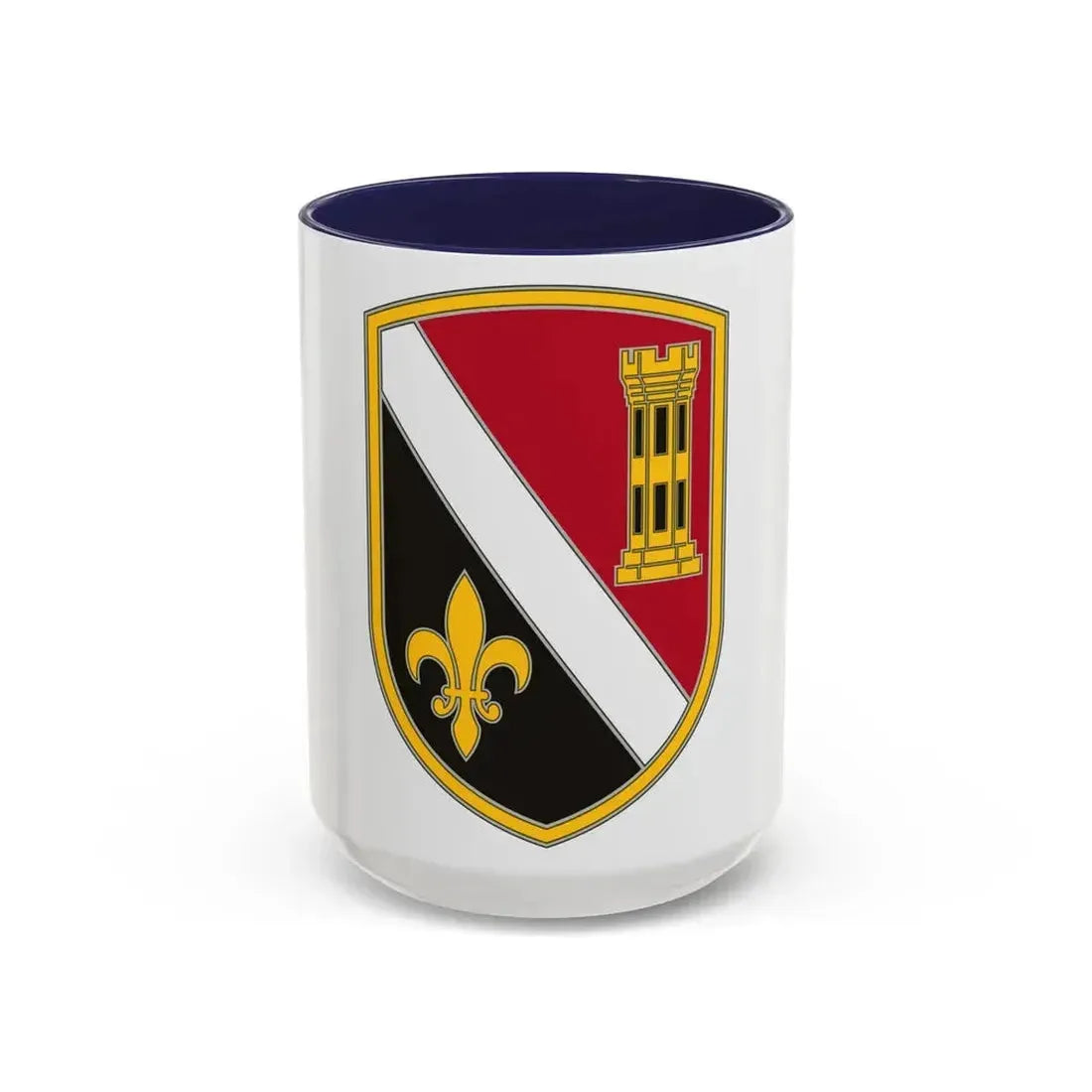 225 Engineer Brigade (U.S. Army) Accent Coffee Mug 15oz Navy - Go Mug Yourself
