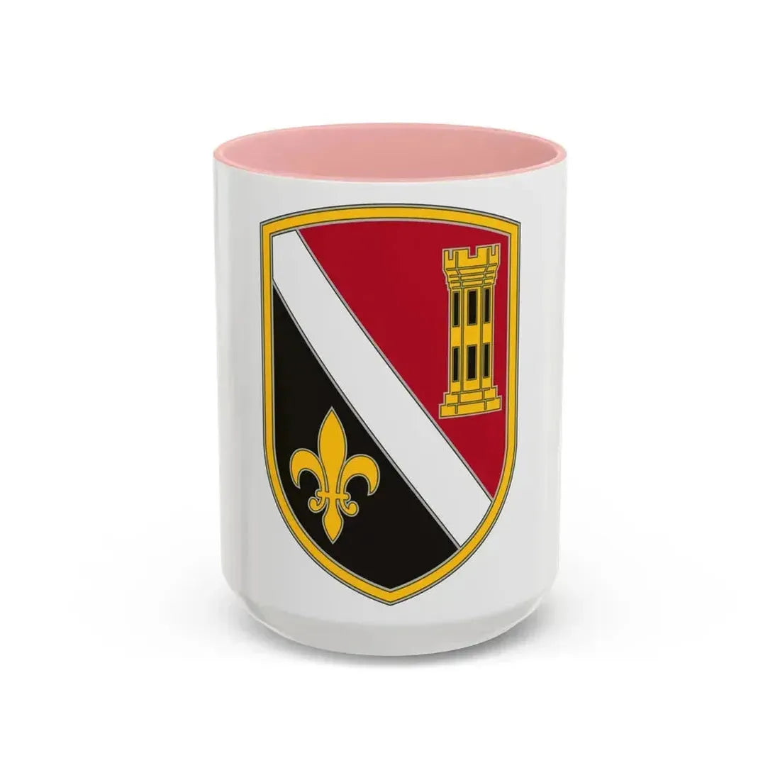 225 Engineer Brigade (U.S. Army) Accent Coffee Mug 15oz Pink - Go Mug Yourself
