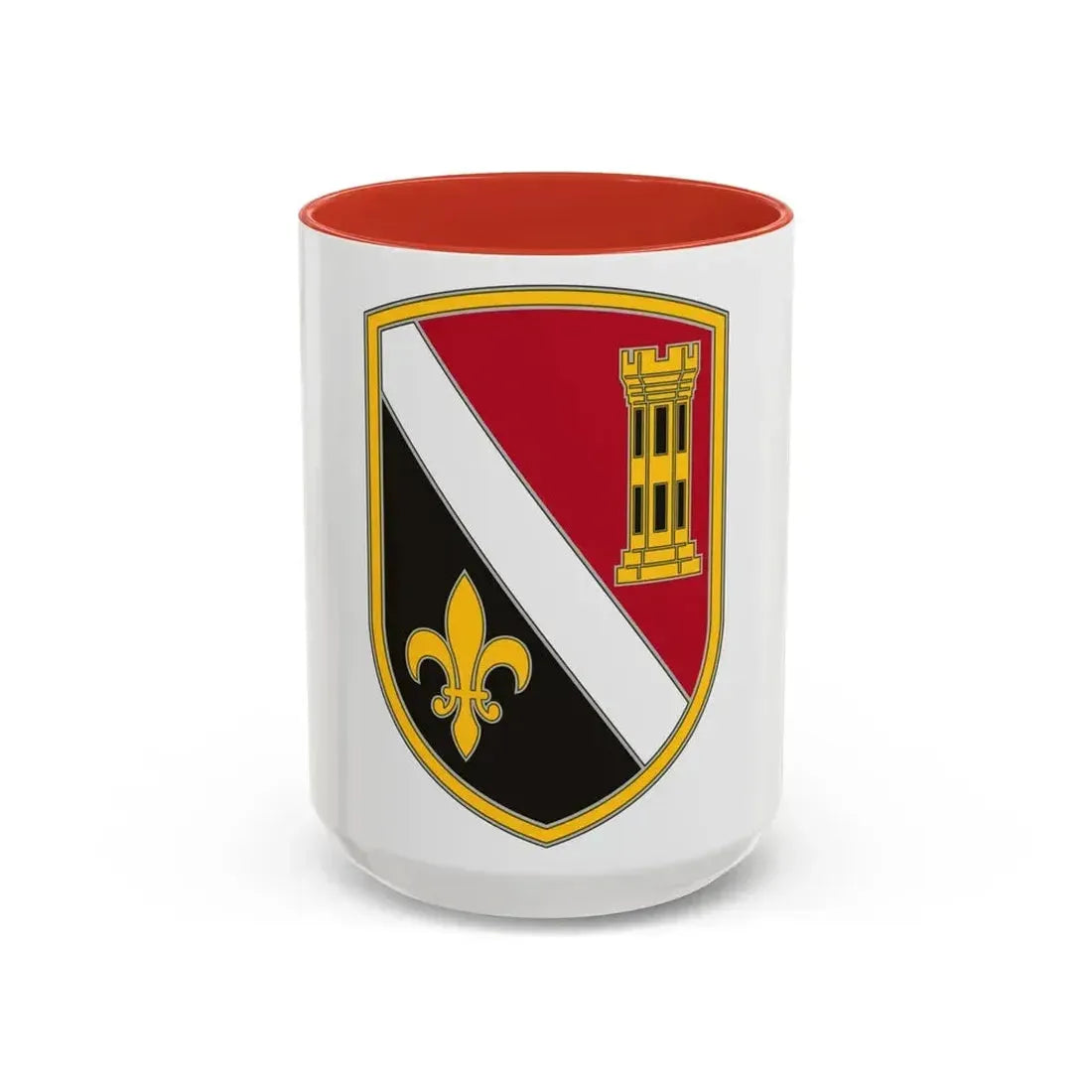 225 Engineer Brigade (U.S. Army) Accent Coffee Mug 15oz Red - Go Mug Yourself