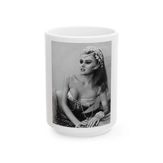 Pamela Tiffin #17 (Vintage Female Icon) White Coffee Mug-15oz-Go Mug Yourself