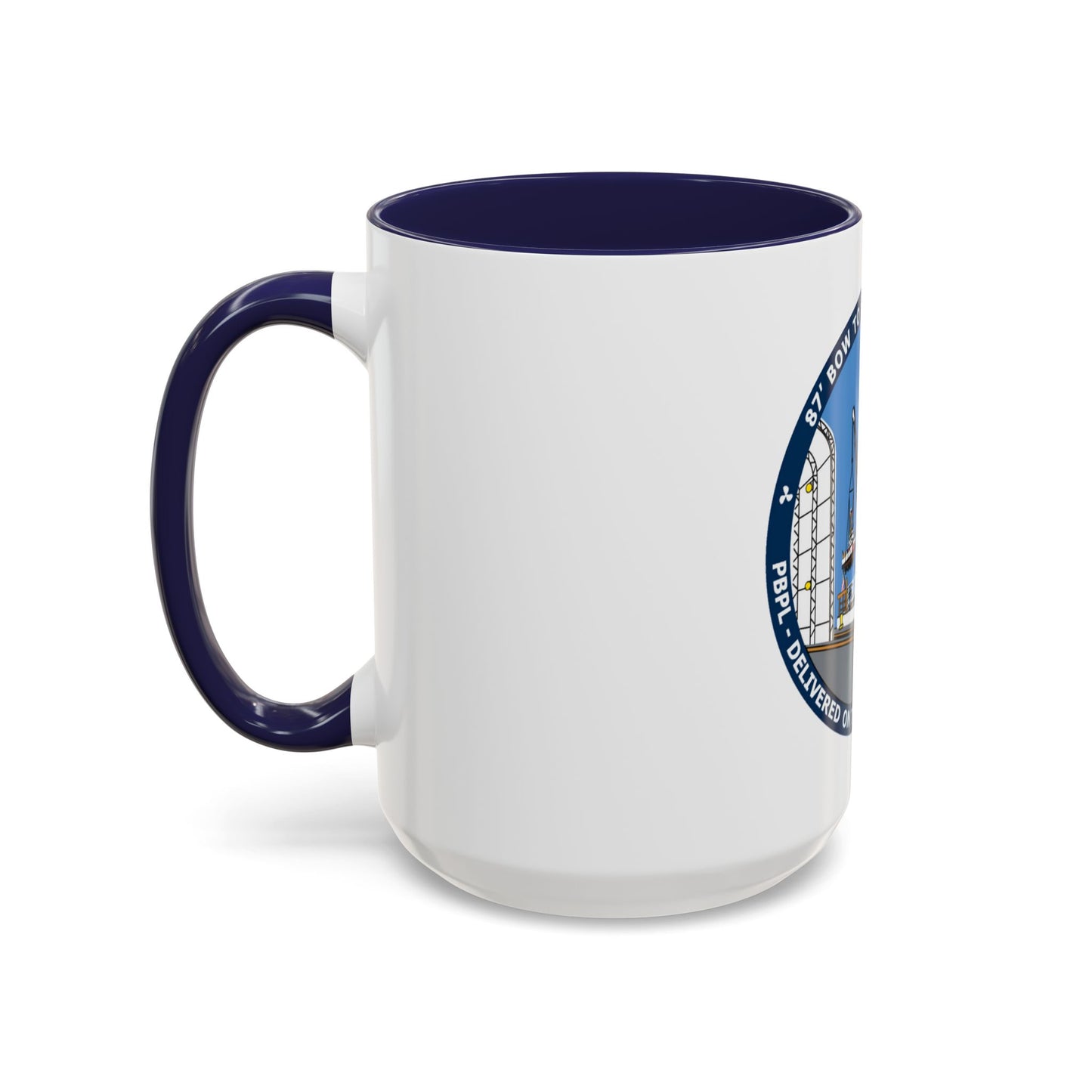USCG Patrol Boat PBPL Bow to Stern Program (U.S. Coast Guard) Accent Coffee Mug