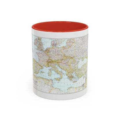 Europe, Central & Mediterranean Sept-1st (1939) (Map) Accent Coffee Mug