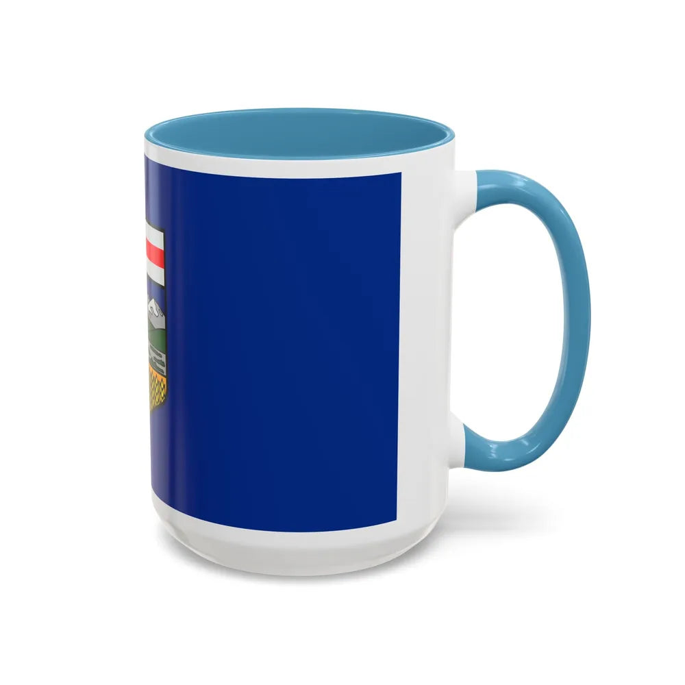 Flag of Alberta Canada - Accent Coffee Mug-Go Mug Yourself