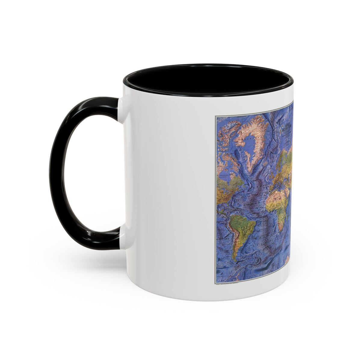 World Ocean Floor (1981) (Map) Accent Coffee Mug