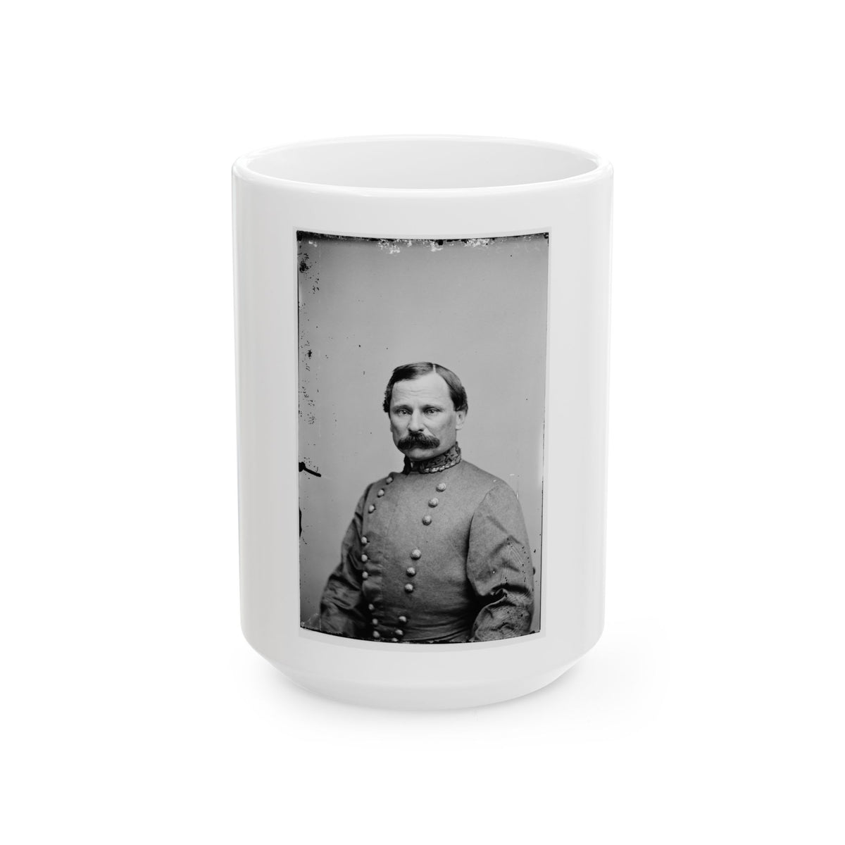Portrait Of Maj. Gen. Cadmus M. Wilcox, Officer Of The Confederate Army (U.S. Civil War) White Coffee Mug
