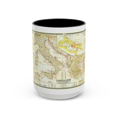 Mediterranean - Classical Lands (1949) (Map) Accent Coffee Mug