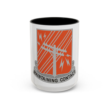 440 Signal Battalion (U.S. Army) Accent Coffee Mug