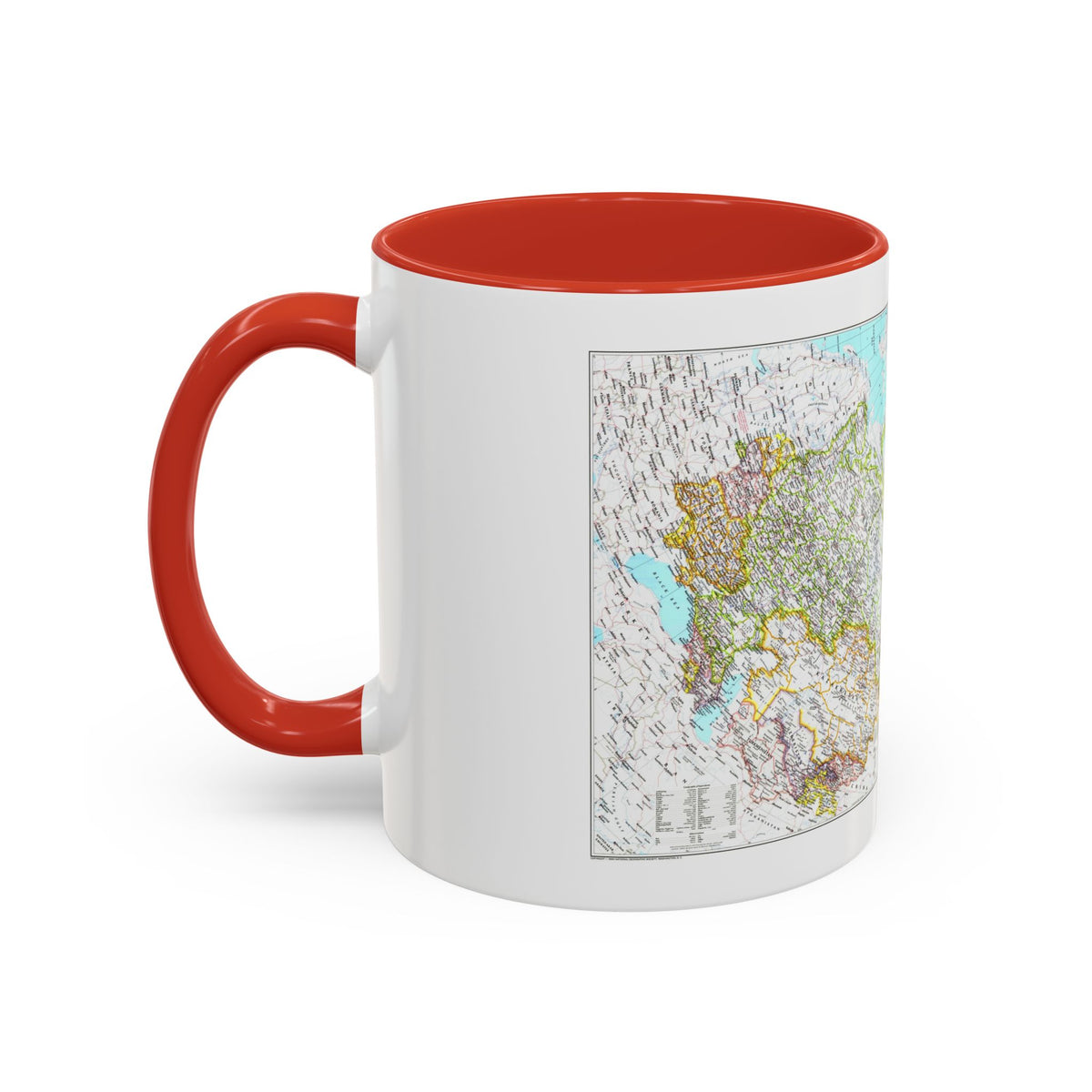 Russia - Soviet Union 1 (1990) (Map) Accent Coffee Mug