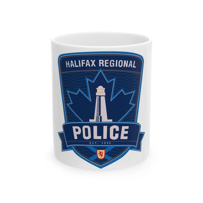 Halifax Regional Police - White Coffee Mug-11oz-Go Mug Yourself