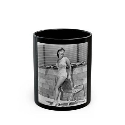 Janet Munro #07 (Vintage Female Icon) Black Coffee Mug-11oz-Go Mug Yourself