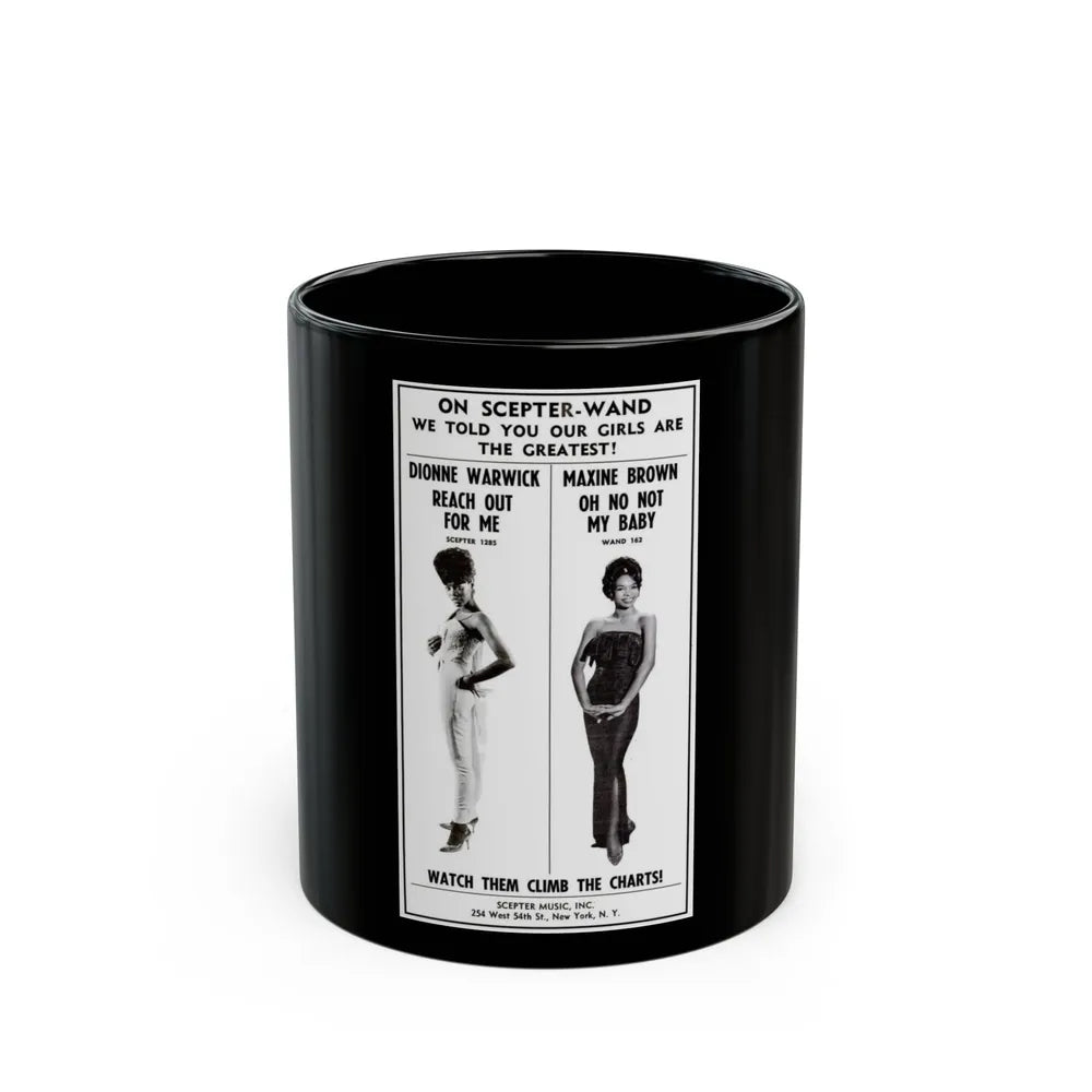 Scepter Records 1964 (Music Poster) Black Coffee Mug-11oz-Go Mug Yourself